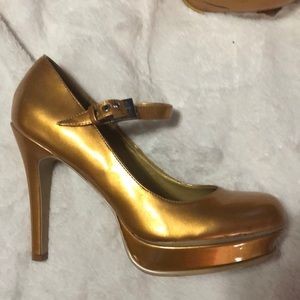 Golden Mary Janes